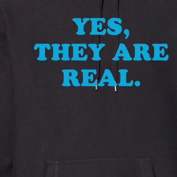 Yes They Are Real Premium Hoodie