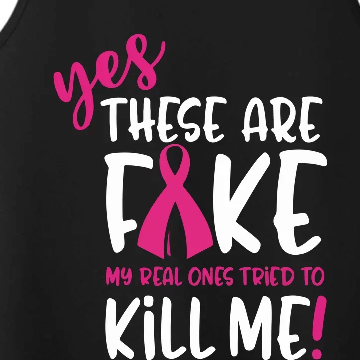 Yes These Are Fake My Real Ones Tried To Kill Me Performance Tank