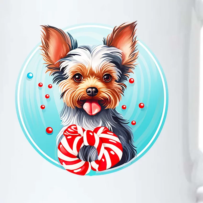 Yorkshire Terrier Christmas Holiday Adorable Puppy Dog Pet Gift Black Color Changing Mug