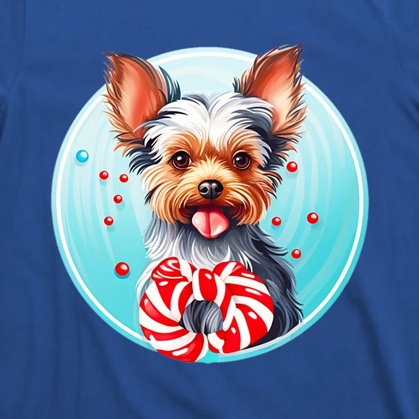 Yorkshire Terrier Christmas Holiday Adorable Puppy Dog Pet Gift T-Shirt