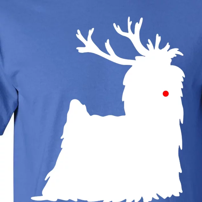 Yorkshire Terrier Christmas Nosed Reindeer Gift Tall T-Shirt