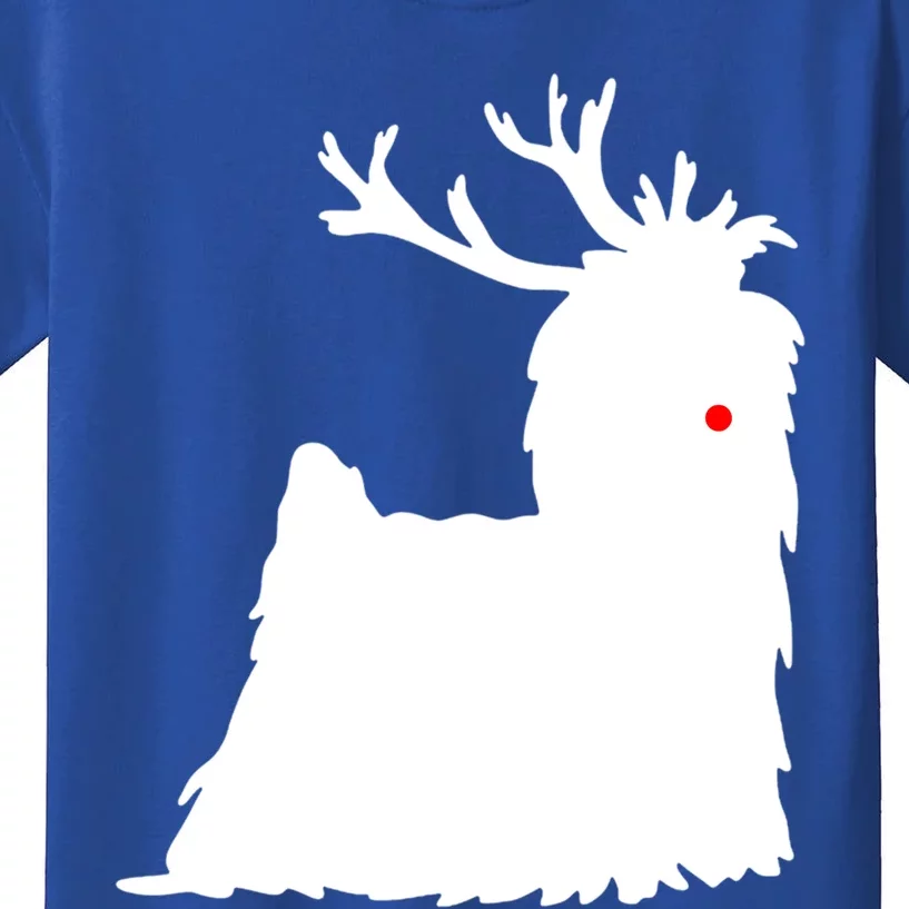 Yorkshire Terrier Christmas Nosed Reindeer Gift Kids T-Shirt