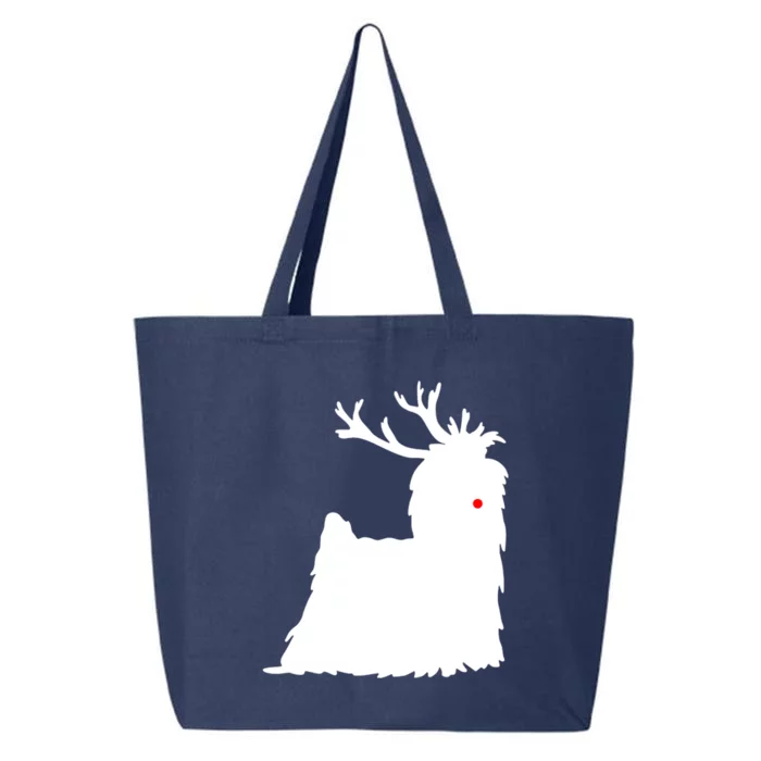 Yorkshire Terrier Christmas Nosed Reindeer Gift 25L Jumbo Tote