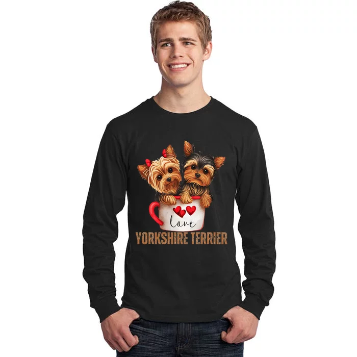 Yorkshire Terrier Dog Lover Gifts Yorkie Tall Long Sleeve T-Shirt