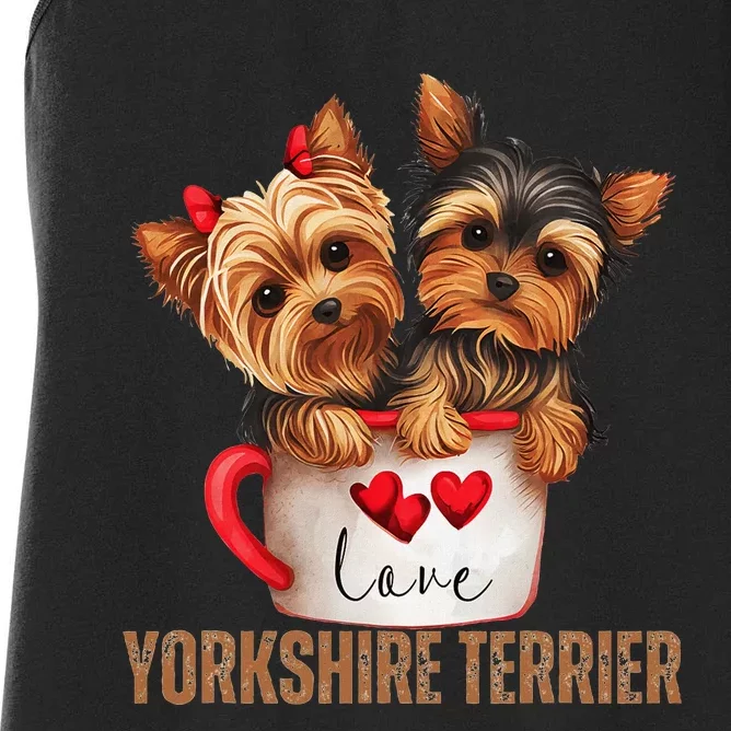 Yorkshire Terrier Dog Lover Gifts Yorkie Women's Racerback Tank