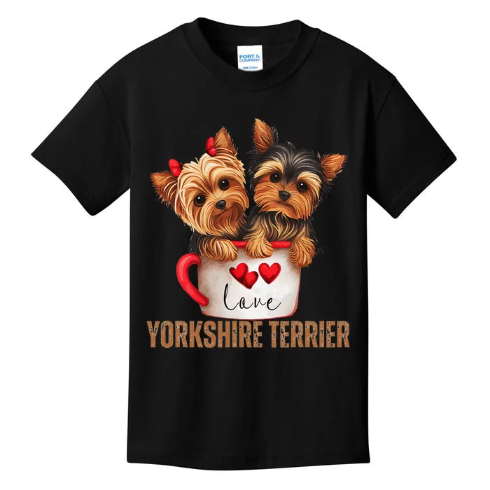 Yorkshire Terrier Dog Lover Gifts Yorkie Kids T-Shirt