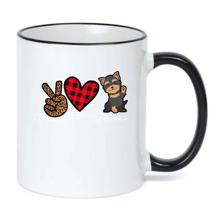 Yorkshire Terrier Dog Funny Cute Love Peace Puppy Lover Gift Black Color Changing Mug