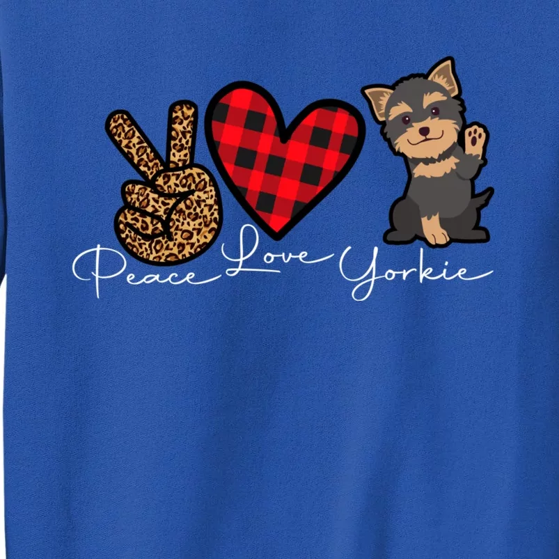 Yorkshire Terrier Dog Funny Cute Love Peace Puppy Lover Gift Sweatshirt