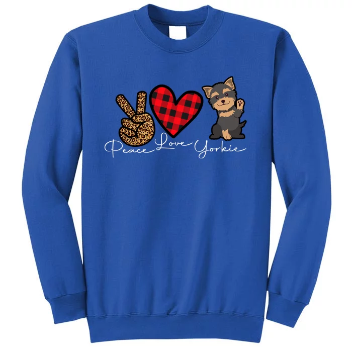 Yorkshire Terrier Dog Funny Cute Love Peace Puppy Lover Gift Sweatshirt