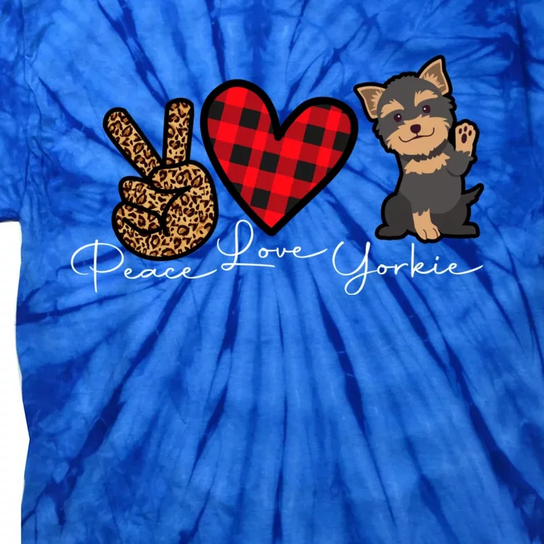 Yorkshire Terrier Dog Funny Cute Love Peace Puppy Lover Gift Tie-Dye T-Shirt