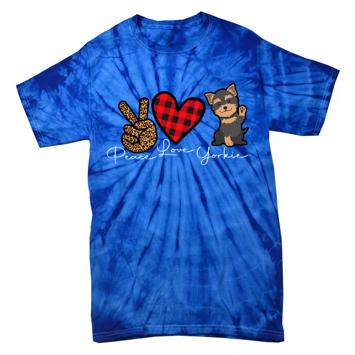 Yorkshire Terrier Dog Funny Cute Love Peace Puppy Lover Gift Tie-Dye T-Shirt