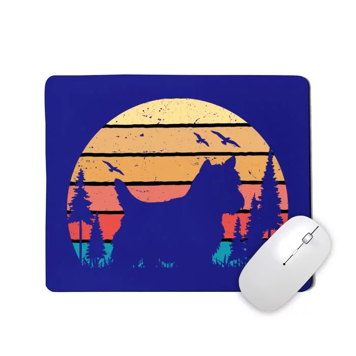 Yorkshire Terrier Dog Funny Cute Puppy Lover Retro Sunset Gift Mousepad