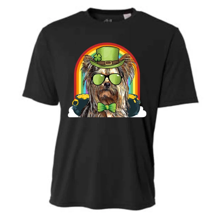 Yorkshire Terrier Dog Leprechaun Funny St Patricks Day Gift Cooling Performance Crew T-Shirt