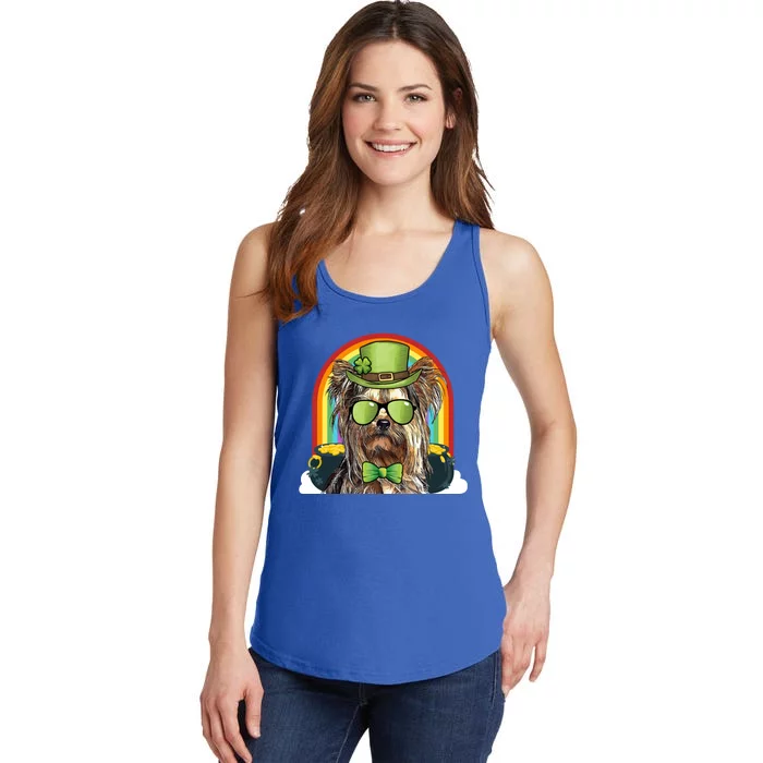 Yorkshire Terrier Dog Leprechaun Funny St Patricks Day Gift Ladies Essential Tank