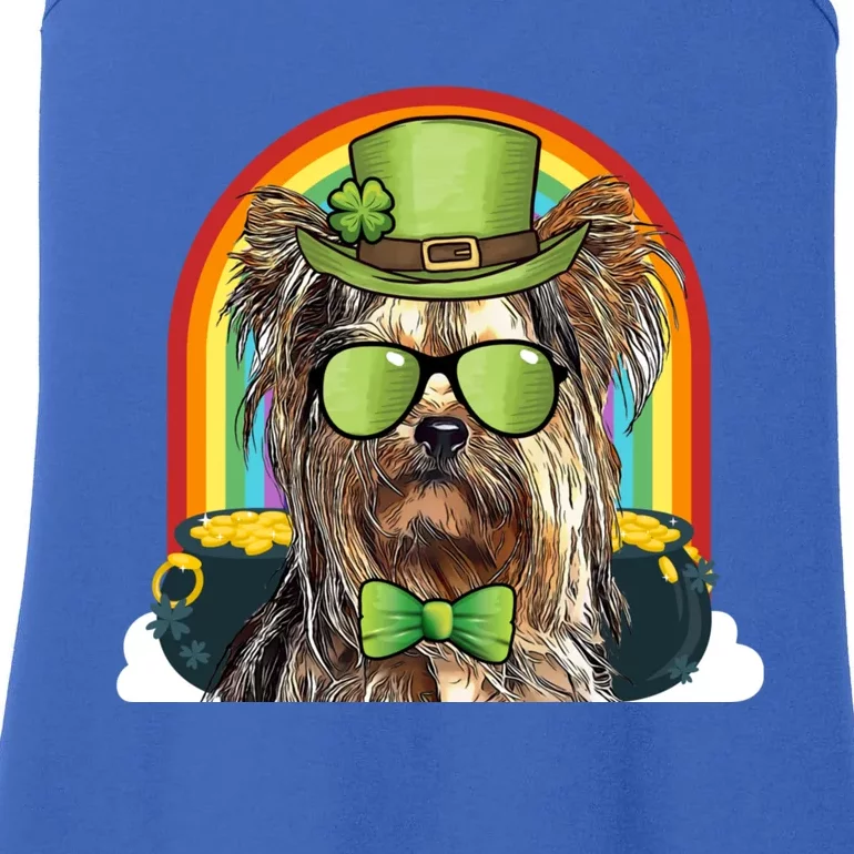 Yorkshire Terrier Dog Leprechaun Funny St Patricks Day Gift Ladies Essential Tank