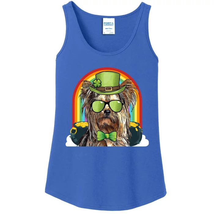 Yorkshire Terrier Dog Leprechaun Funny St Patricks Day Gift Ladies Essential Tank