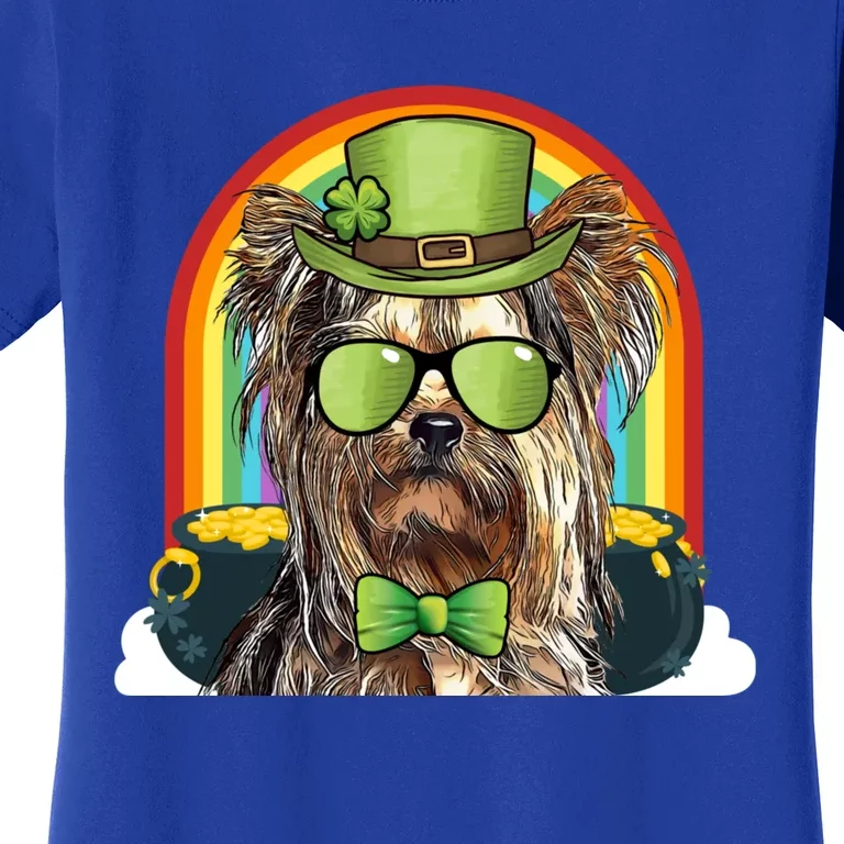 Yorkshire Terrier Dog Leprechaun Funny St Patricks Day Gift Women's T-Shirt