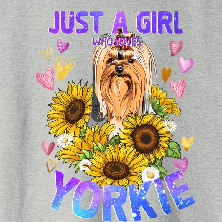 Yorkshire Terrier Dog Lover Funny Cute Puppy Gift Women's Crop Top Tee