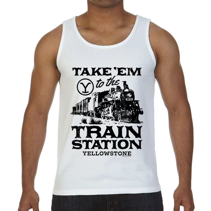 Yellowstone Take Em To The Train Station Comfort Colors® Tank Top