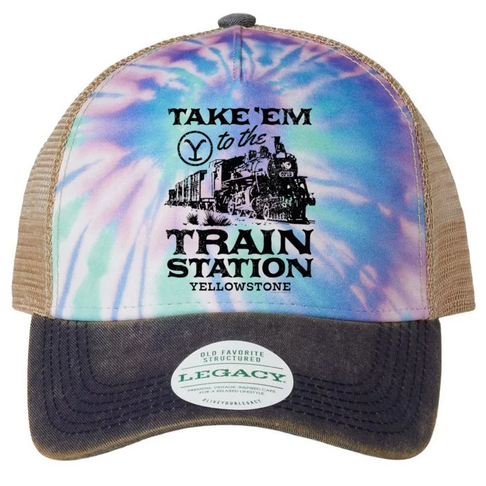 Yellowstone Take Em To The Train Station Legacy Tie Dye Trucker Hat