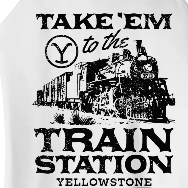 Yellowstone Take Em To The Train Station Women’s Perfect Tri Rocker Tank