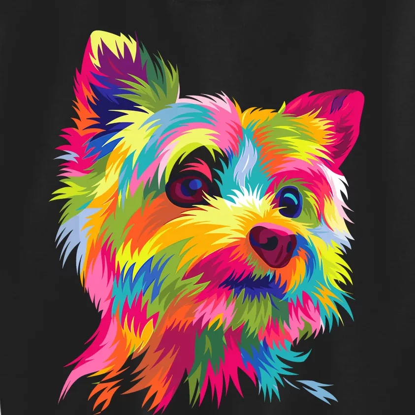 Yorkshire Terrier Funny Yorkie Pop Art Popart Dog Gift Kids Sweatshirt