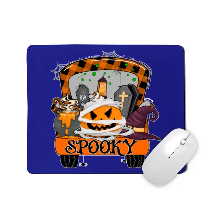 Y3wg Truck Gnomes Spooky Halloween Fall Pumpkin Autumn Gift Mousepad