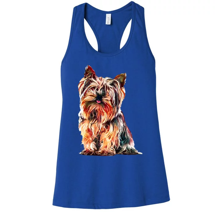 Yorkshire Terrier Gorgeous Pet Yorkie Dog Lover Meaningful Gift Women's Racerback Tank