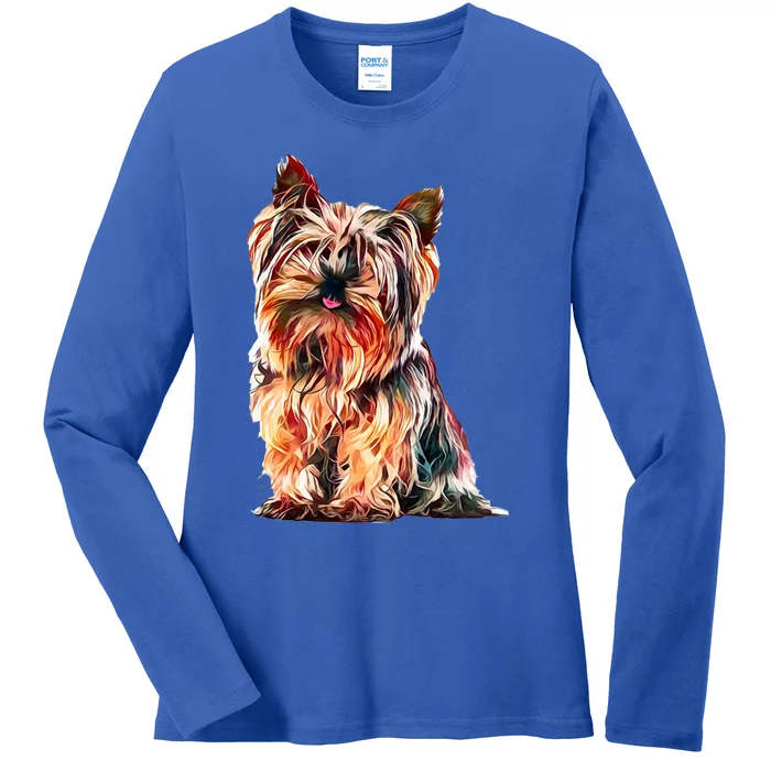 Yorkshire Terrier Gorgeous Pet Yorkie Dog Lover Meaningful Gift Ladies Long Sleeve Shirt