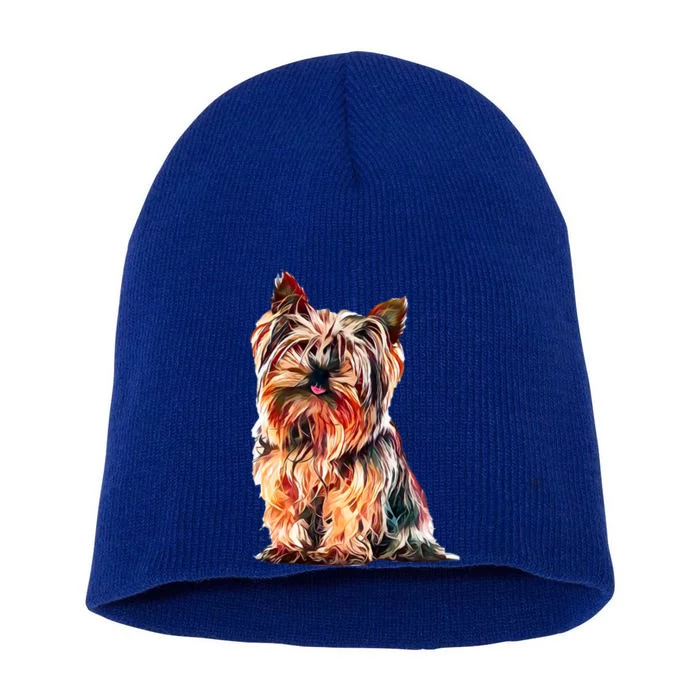 Yorkshire Terrier Gorgeous Pet Yorkie Dog Lover Meaningful Gift Short Acrylic Beanie