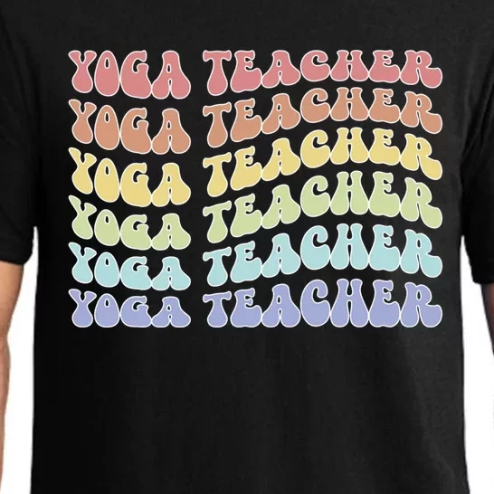 Yoga Teacher Groovy Yoga Instructor Funny Gift Pajama Set