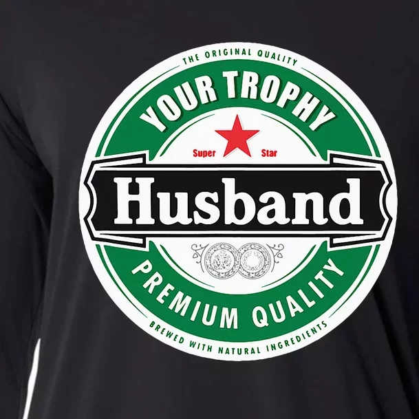 Your Trophy Husband Funny Married Cooling Performance Long Sleeve Crew