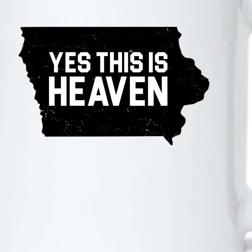 Yes This Is Heaven Iowa State Black Color Changing Mug