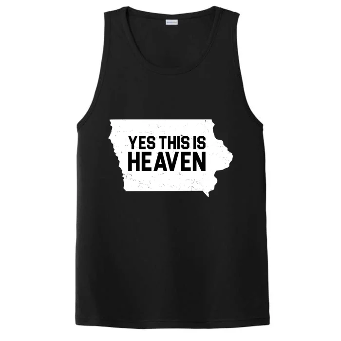 Yes This Is Heaven Iowa State Performance Tank