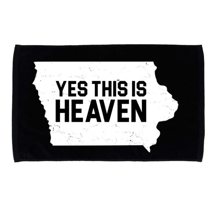 Yes This Is Heaven Iowa State Microfiber Hand Towel