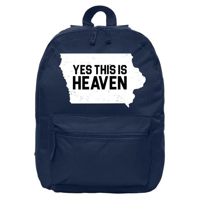 Yes This Is Heaven Iowa State 16 in Basic Backpack