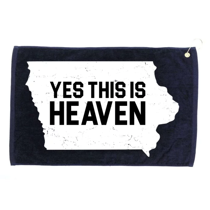 Yes This Is Heaven Iowa State Grommeted Golf Towel