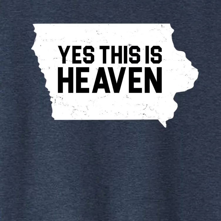 Yes This Is Heaven Iowa State Women's Crop Top Tee