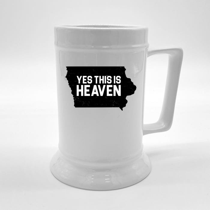 Yes This Is Heaven Iowa State Front & Back Beer Stein