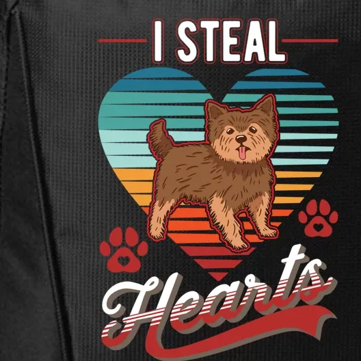 Yorkshire Terrier I Steal Hearts Valentines Day Yorkie Gift City Backpack