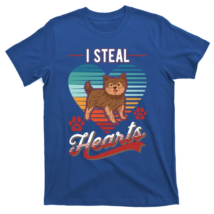 Yorkshire Terrier I Steal Hearts Valentines Day Yorkie Gift T-Shirt