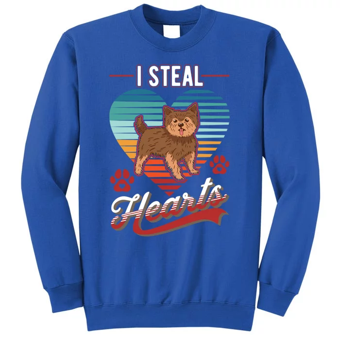 Yorkshire Terrier I Steal Hearts Valentines Day Yorkie Gift Tall Sweatshirt