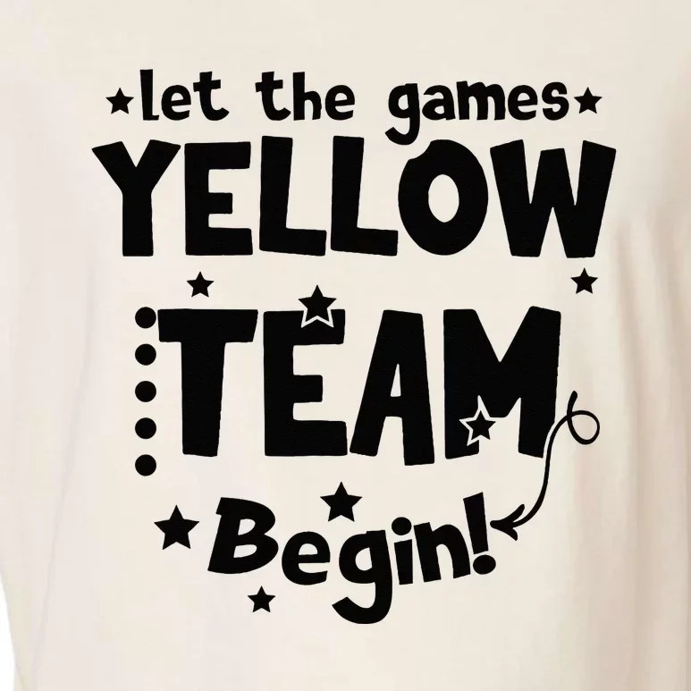 Yellow Team Let The Games Begin Field Trip Day Garment-Dyed Women's Muscle Tee