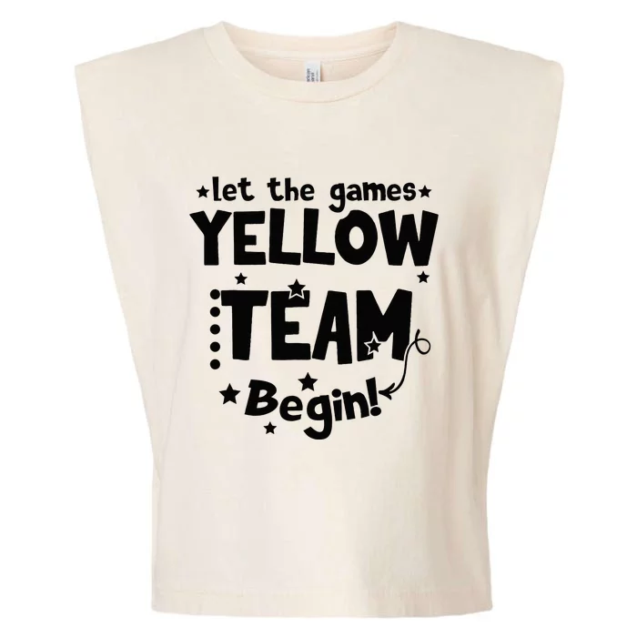 Yellow Team Let The Games Begin Field Trip Day Garment-Dyed Women's Muscle Tee