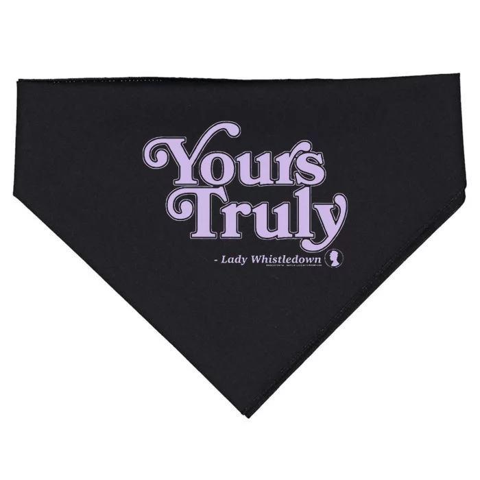 Yours Truly Lady Whistledown USA-Made Doggie Bandana