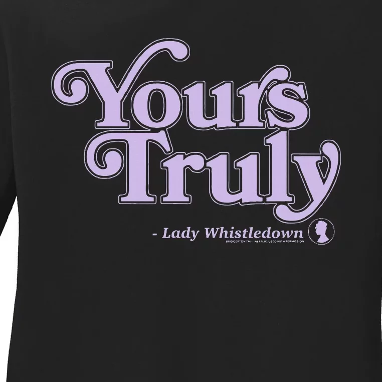 Yours Truly Lady Whistledown Ladies Long Sleeve Shirt