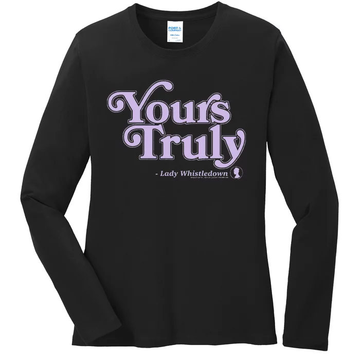 Yours Truly Lady Whistledown Ladies Long Sleeve Shirt