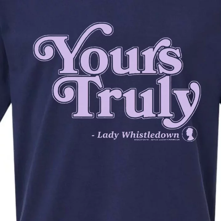 Yours Truly Lady Whistledown Sueded Cloud Jersey T-Shirt