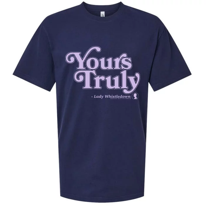 Yours Truly Lady Whistledown Sueded Cloud Jersey T-Shirt