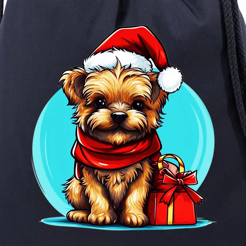 Yorkshire Terrier Lovers Christmas Cute Yorkshire Terrier Cute Gift Drawstring Bag